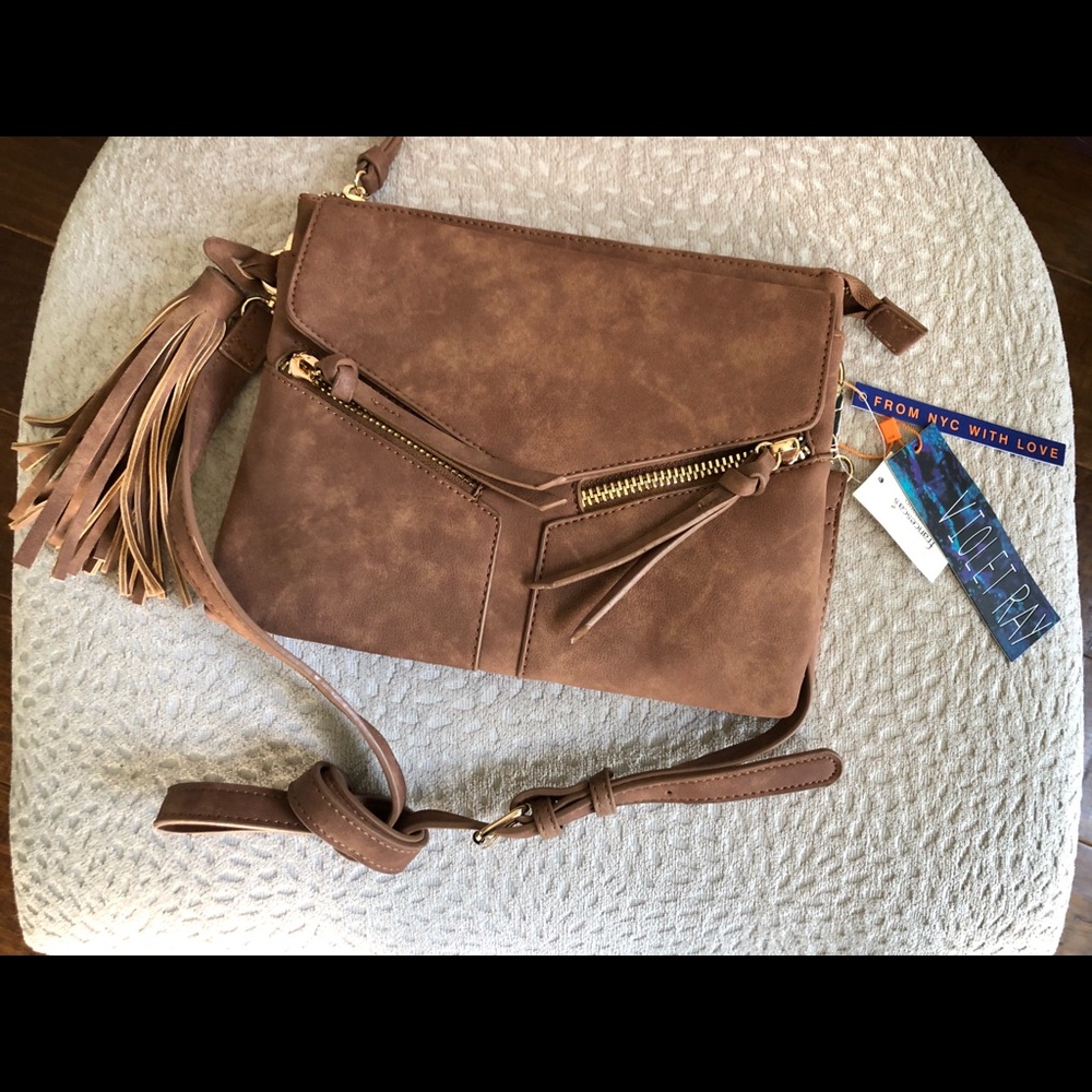 Unused brown shoulder bag